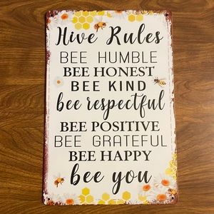 NEW “Hive Rules” Wall Frame